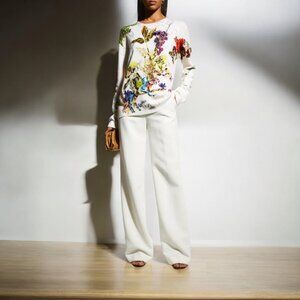 JASON WU COLLECTION SEQUIN/CRYSTALS EMBELLISHED SWEATER SIZE S NEW